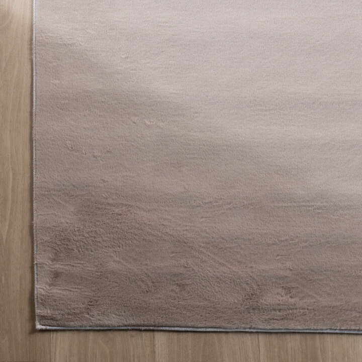 Vierkant laagpolig vloerkleed - Cozy Taupe