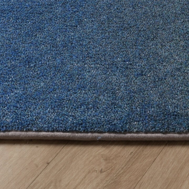 Abstract vloerkleed - Mellow Blauw/Geel