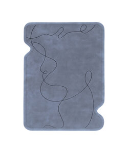 Organisch vloerkleed - Elodie Blauw