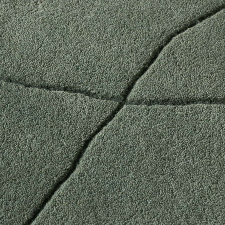 Organisch vloerkleed - Elodie Groen