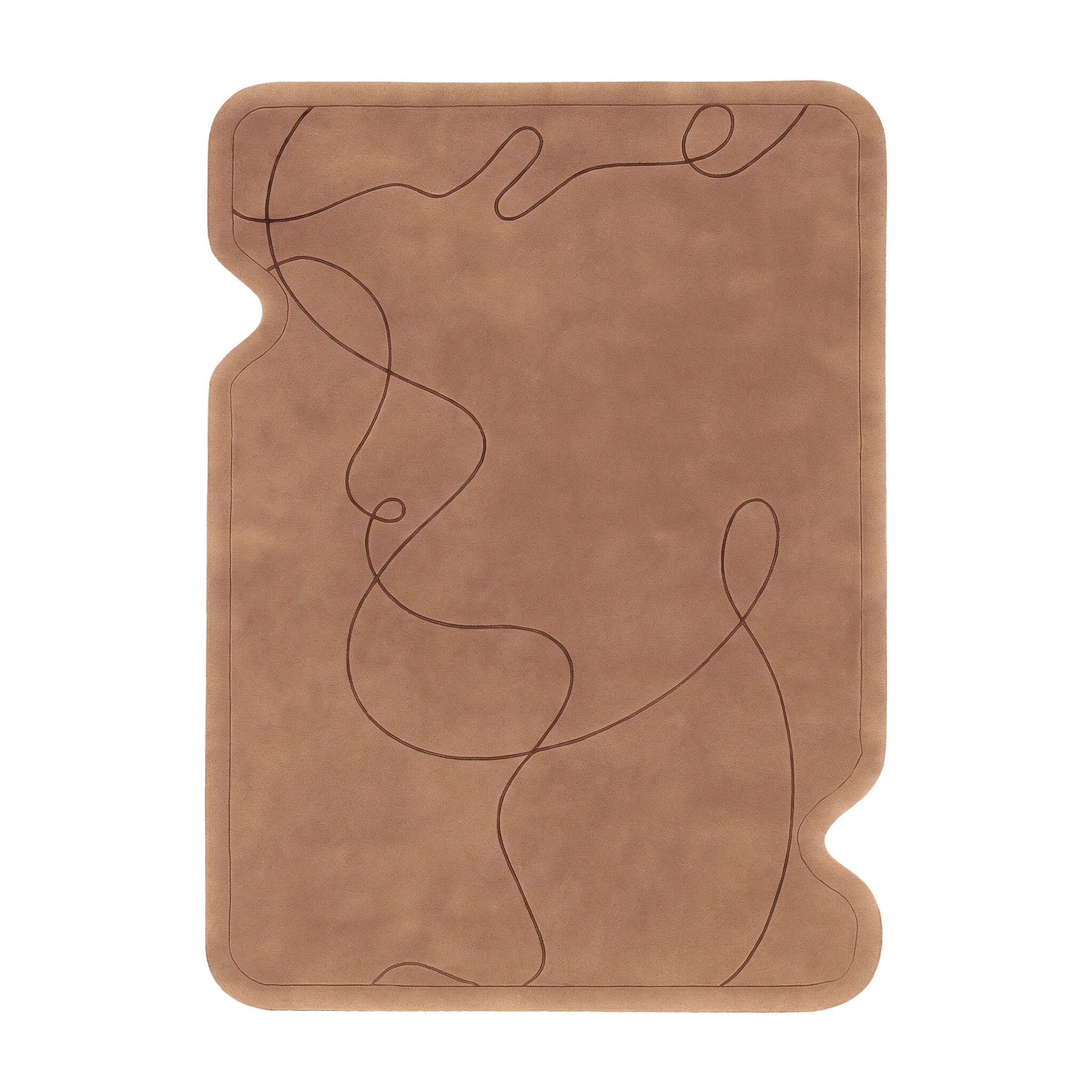 Organisch vloerkleed - Elodie Beige - sfeer