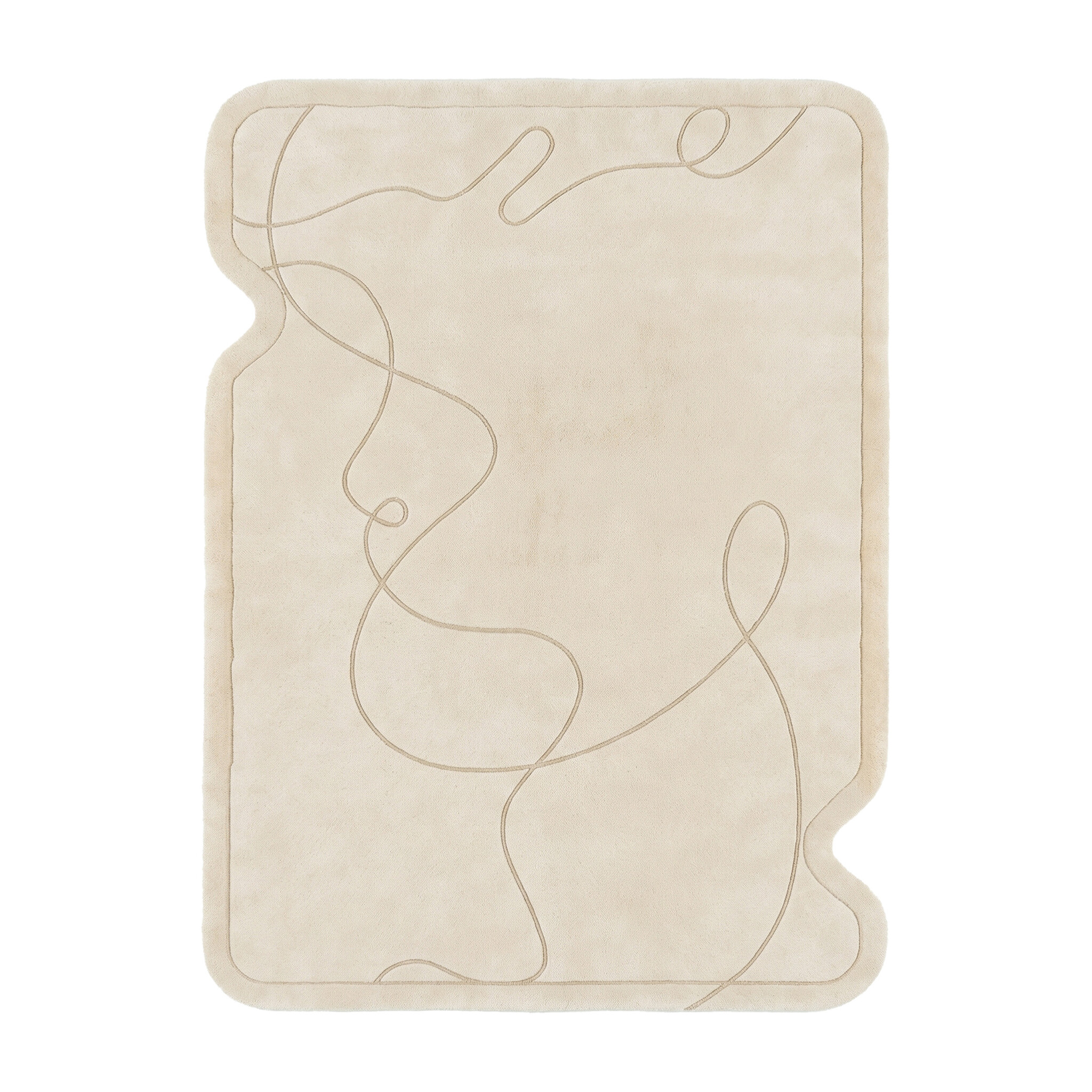 Organisch vloerkleed - Elodie Creme - sfeer