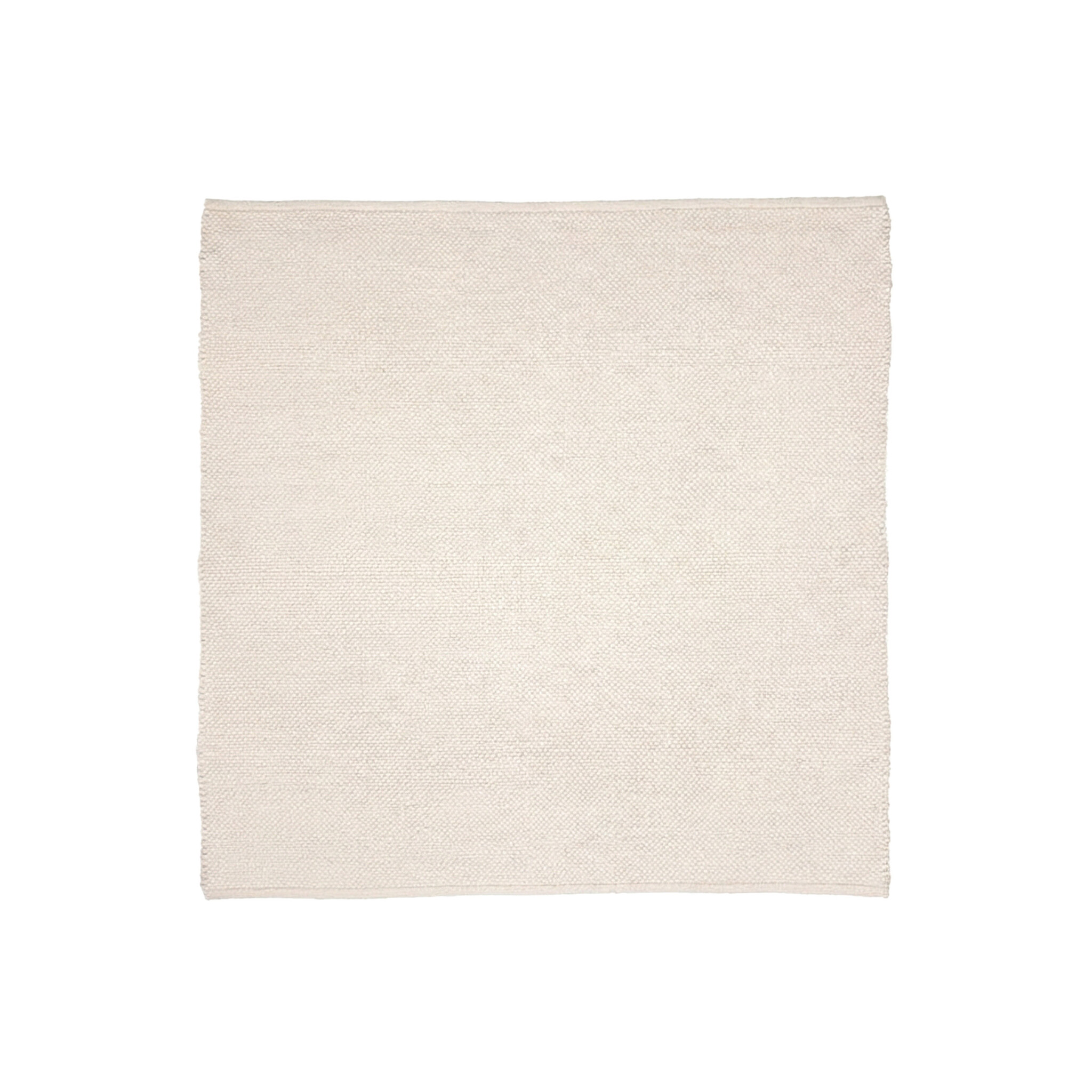 Vierkant wollen vloerkleed - Feline Wit - sfeer