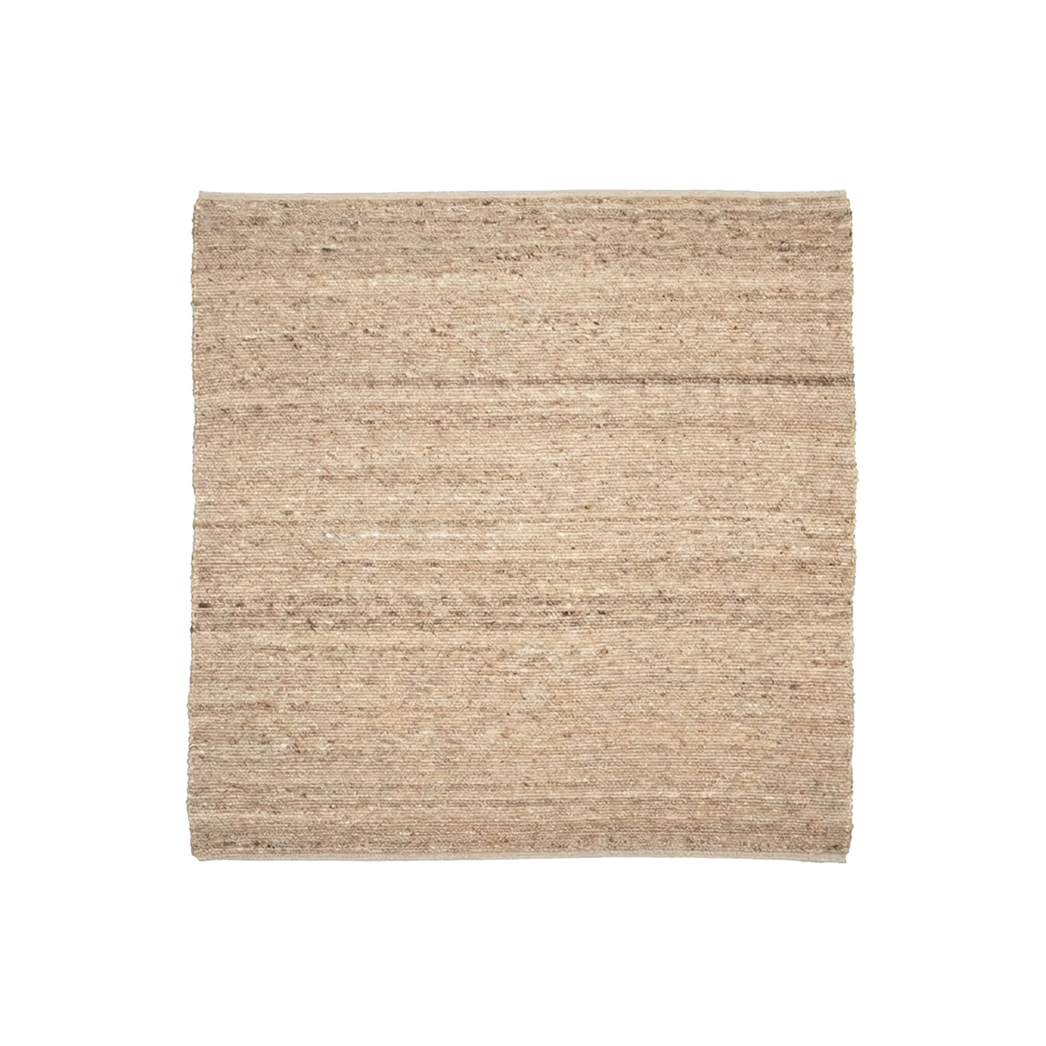 Vierkant wollen vloerkleed - Feline Taupe/Gemeleerd - sfeer