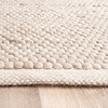 Vierkant wollen vloerkleed - Feline Wit/Gemeleerd - thumbnail 4