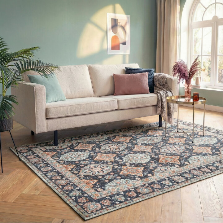 Vintage vloerkleed - Imagine Oriental Blauw