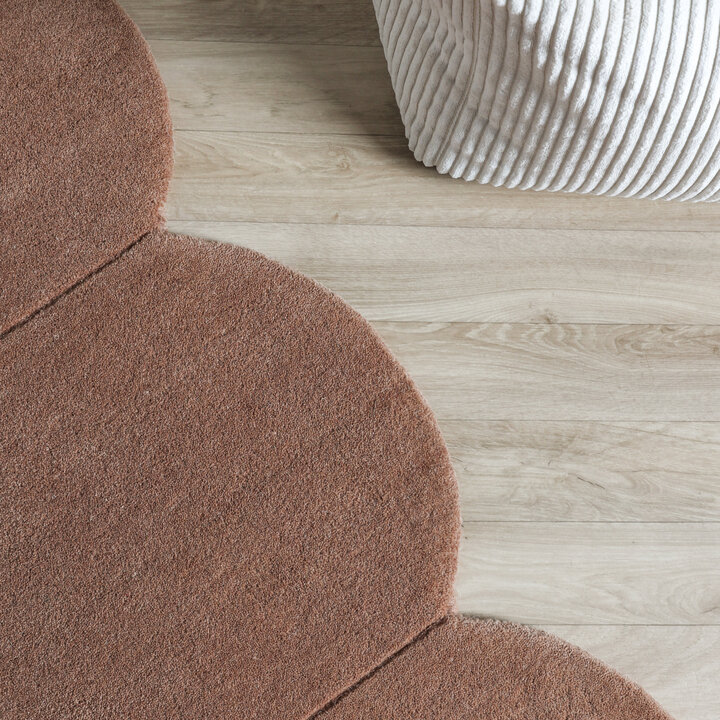 Organisch vloerkleed - Chester Lines Bruin