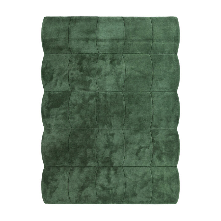 Organisch vloerkleed - Chester Blocks Groen