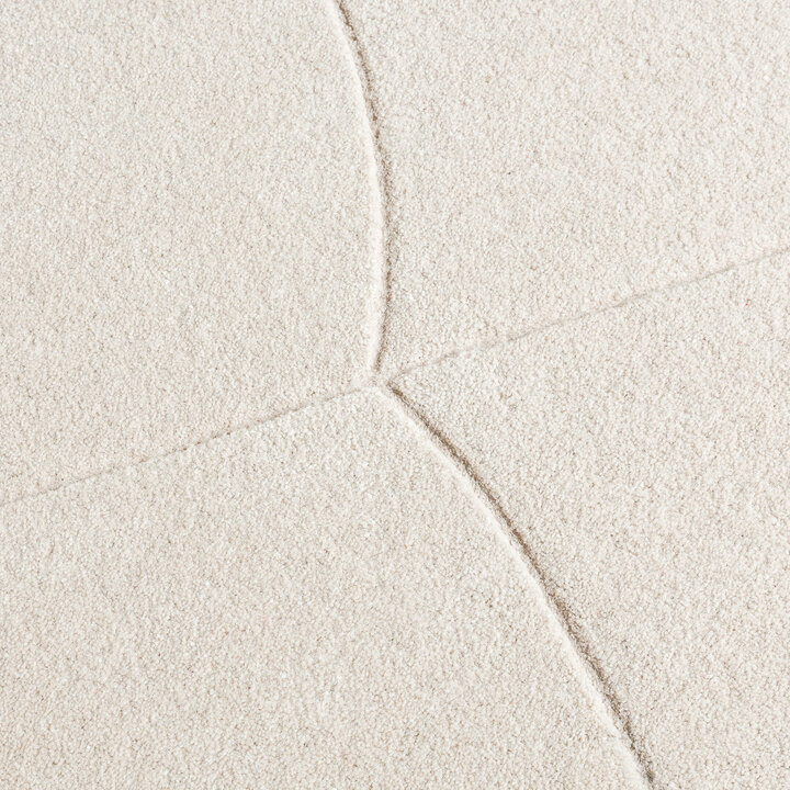 Organisch vloerkleed - Chester Blocks Creme