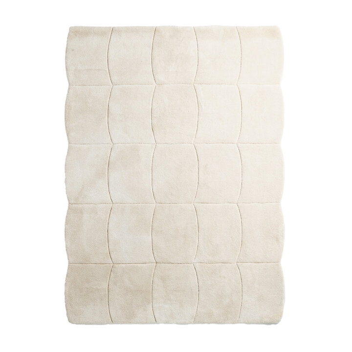 Organisch vloerkleed - Chester Blocks Creme