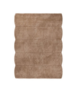 Organisch vloerkleed - Chester Blocks Bruin