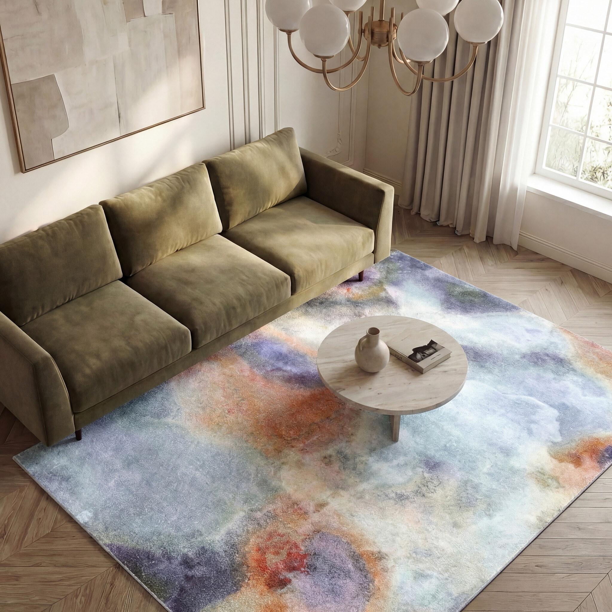 Design vloerkleed - Lunara Paars