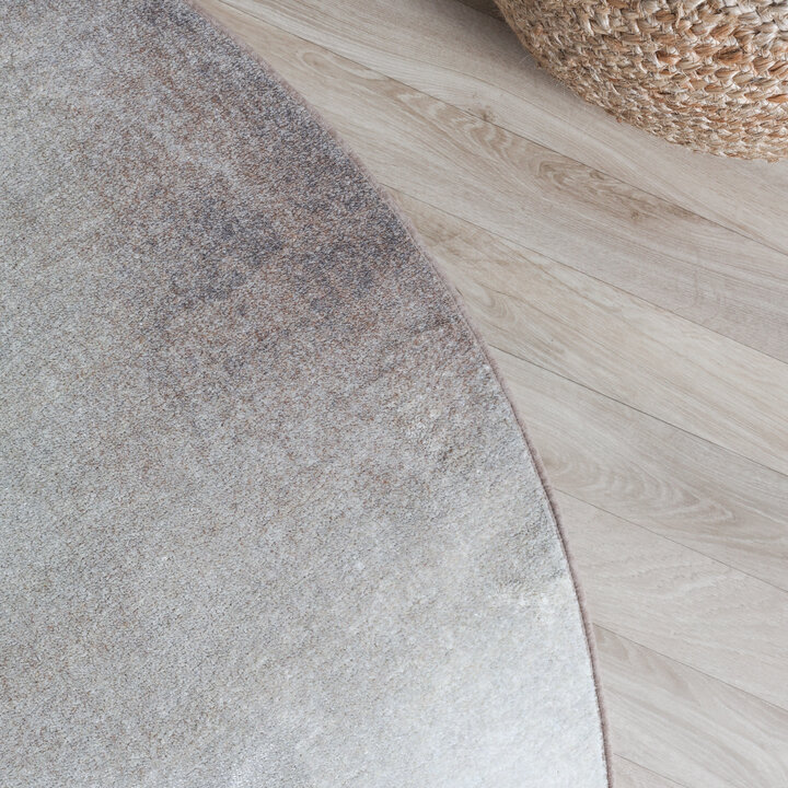 Rond design vloerkleed - Lunara Taupe