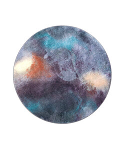 Rond design vloerkleed - Lunara Multicolor