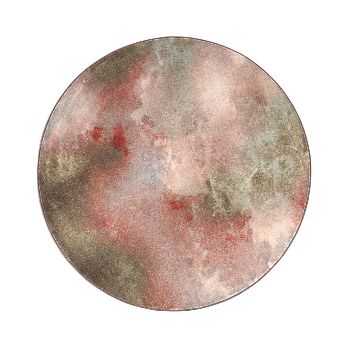 Rond design vloerkleed - Lunara Rood
