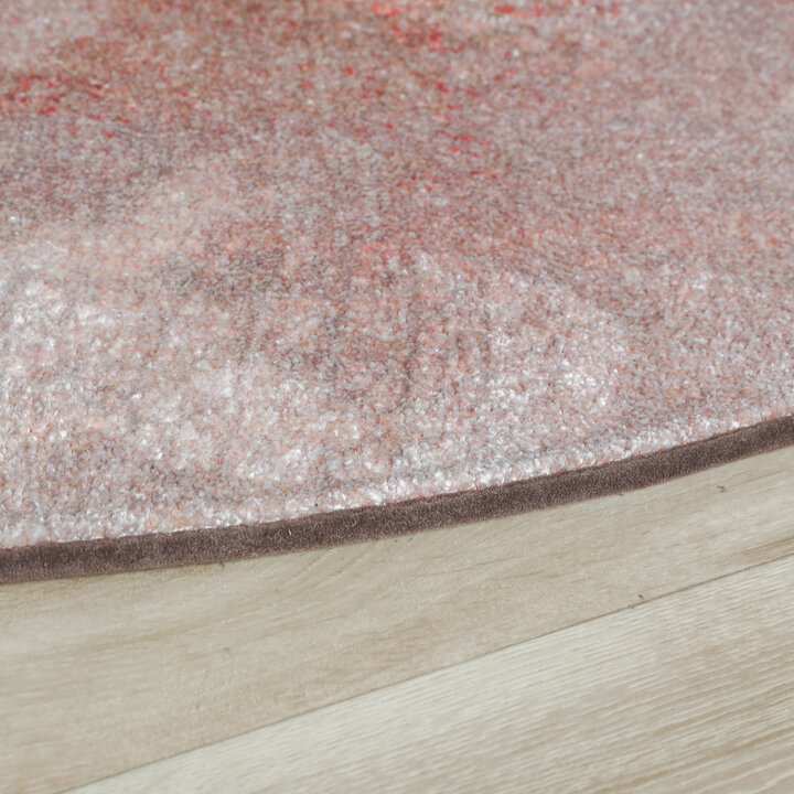 Rond design vloerkleed - Lunara Rood