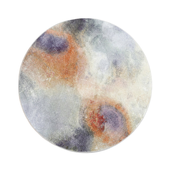 Rond design vloerkleed - Lunara Paars