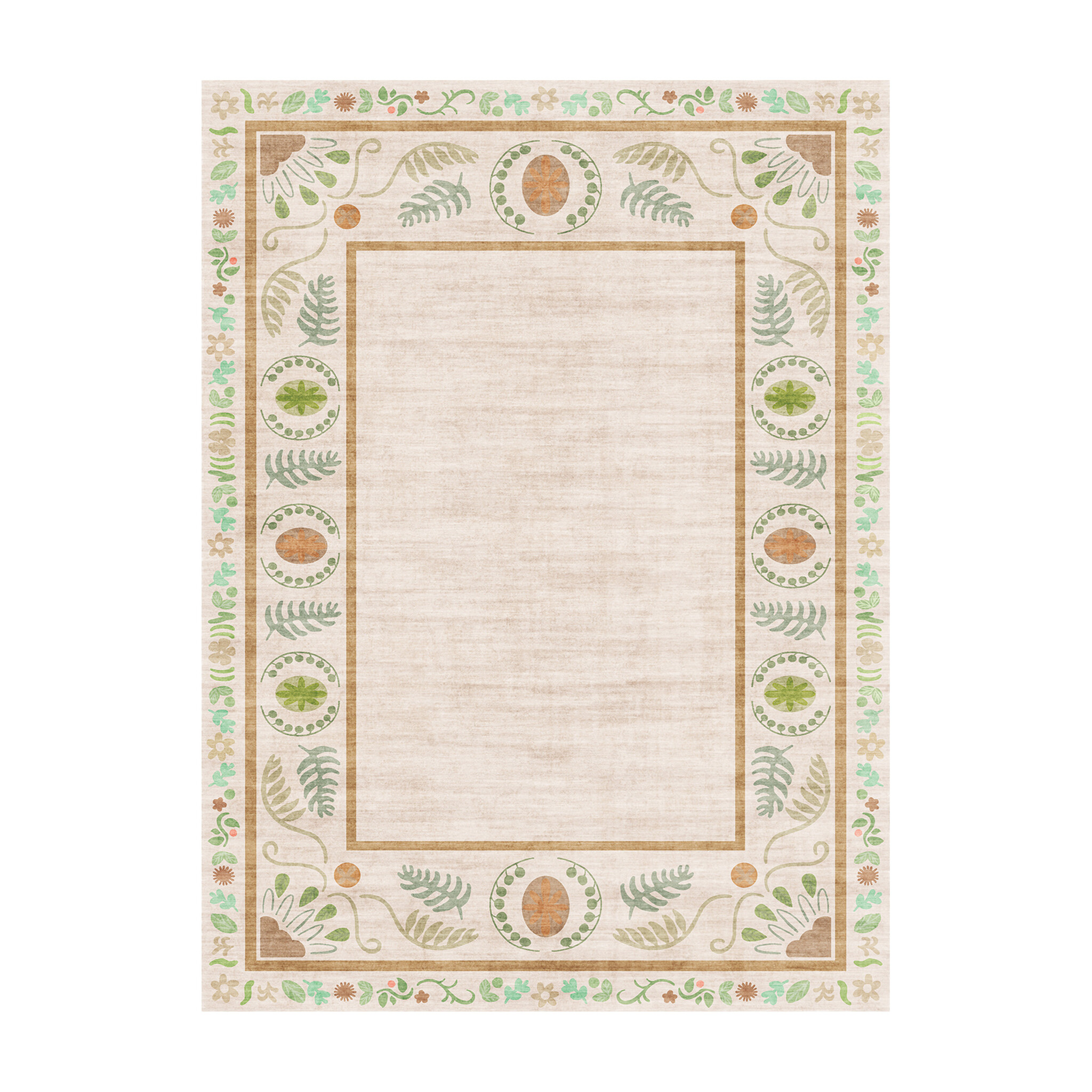 Buitenvloerkleed - Maui Border Roze - sfeer