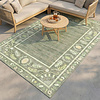 Buitenvloerkleed - Maui Border Groen - thumbnail