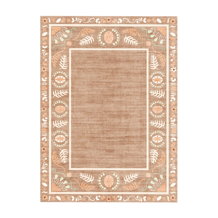 Buitenvloerkleed - Maui Border Terracotta