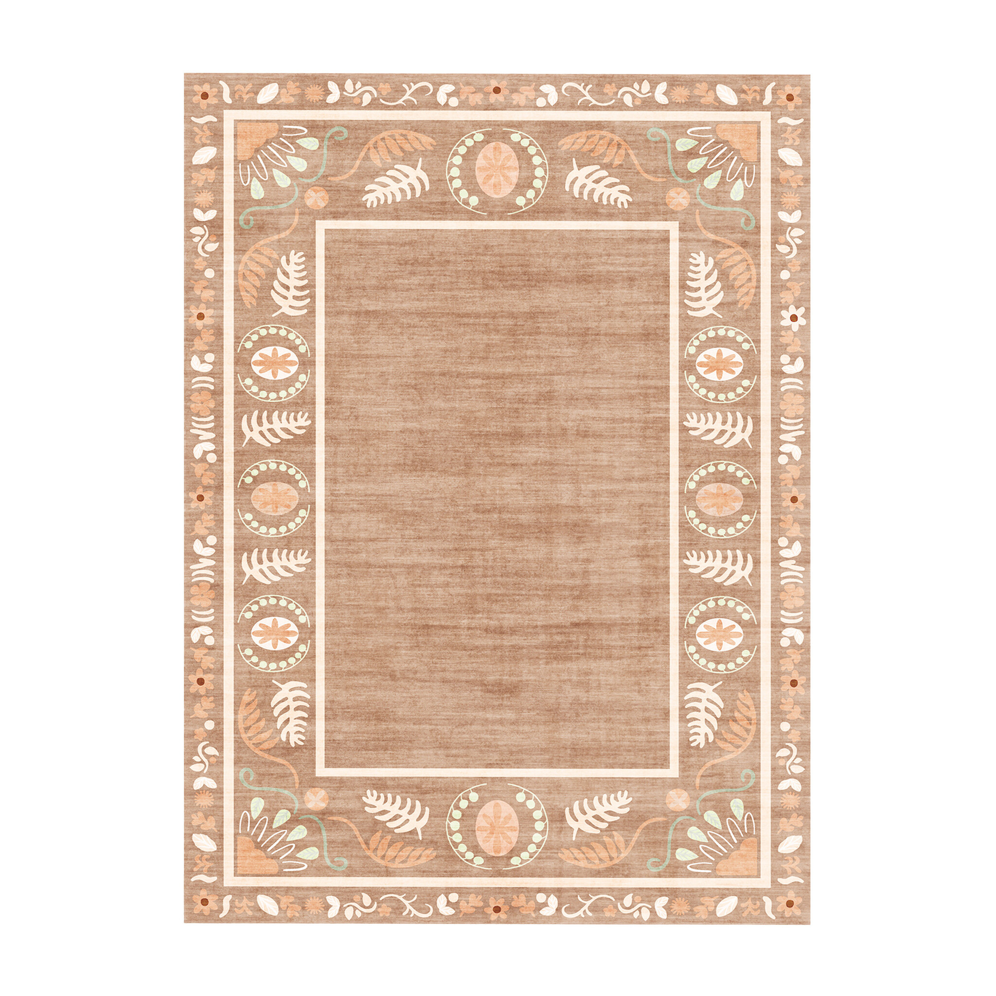 Buitenvloerkleed - Maui Border Terracotta - sfeer