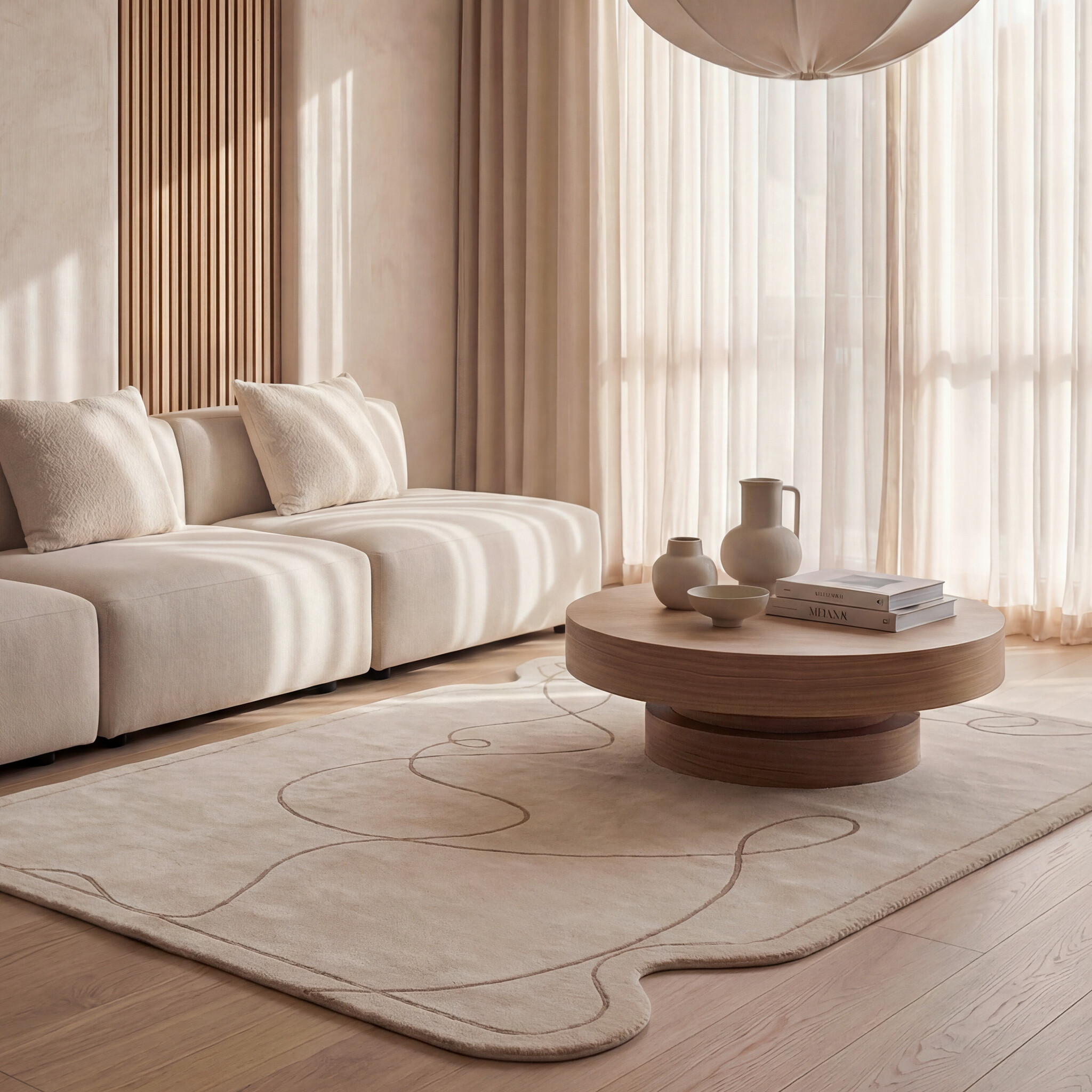 Organisch vloerkleed - Elodie Creme