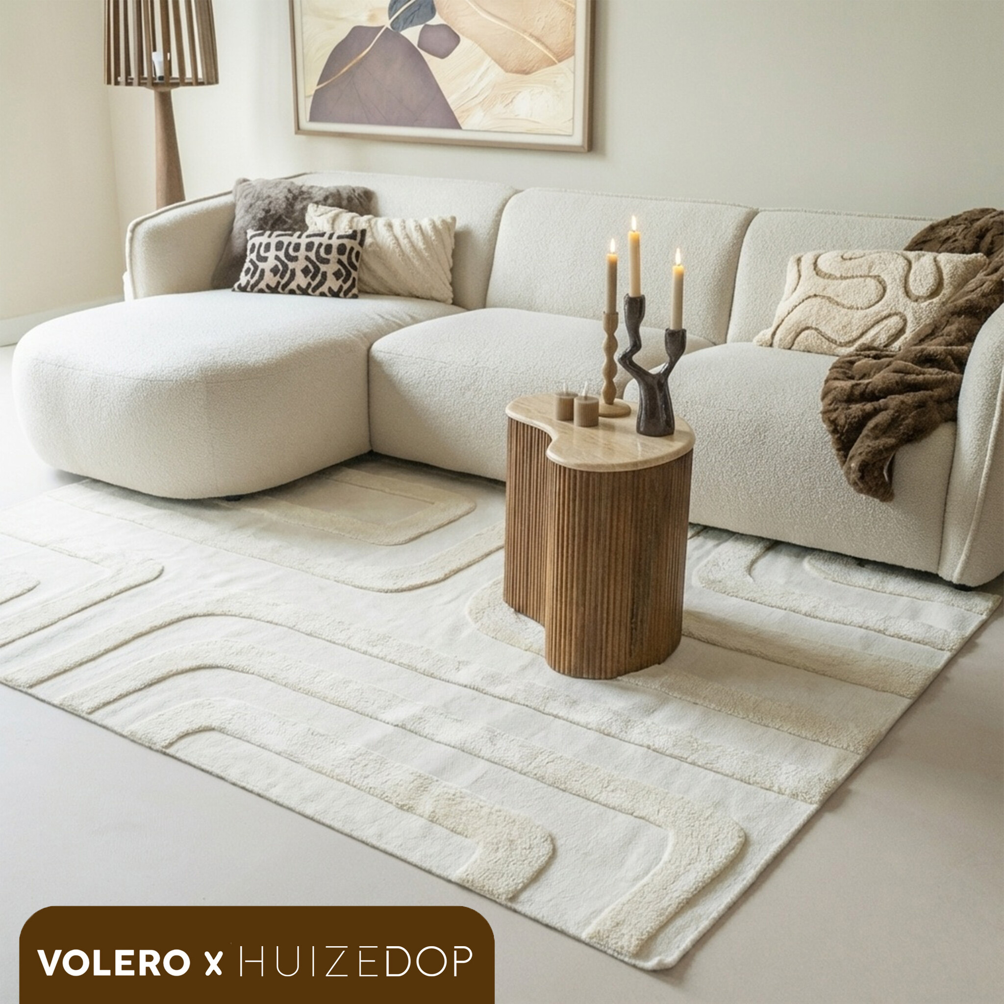 Volero x Huizedop Lines Creme