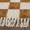 Checkerboard vloerkleed - Blox Fringe Okergeel - thumbnail 5