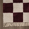 Checkerboard vloerkleed - Blox Fringe Rood - thumbnail 4