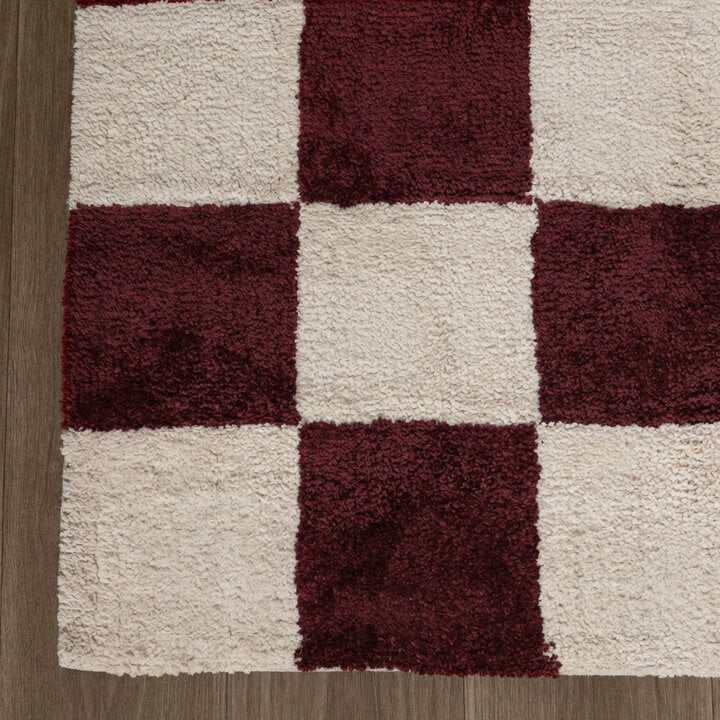 Checkerboard vloerkleed - Blox Rood