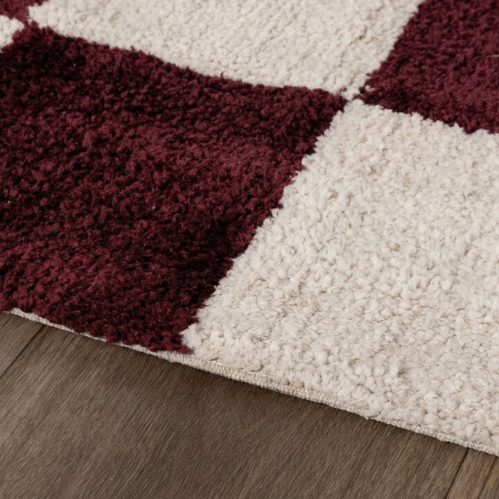 Checkerboard vloerkleed - Blox Rood