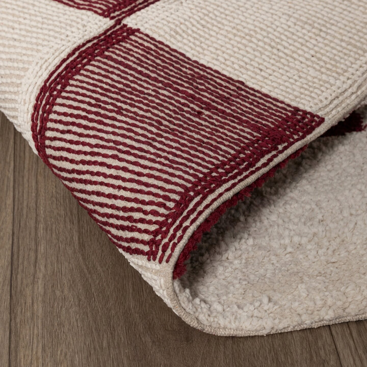 Checkerboard vloerkleed - Blox Rood