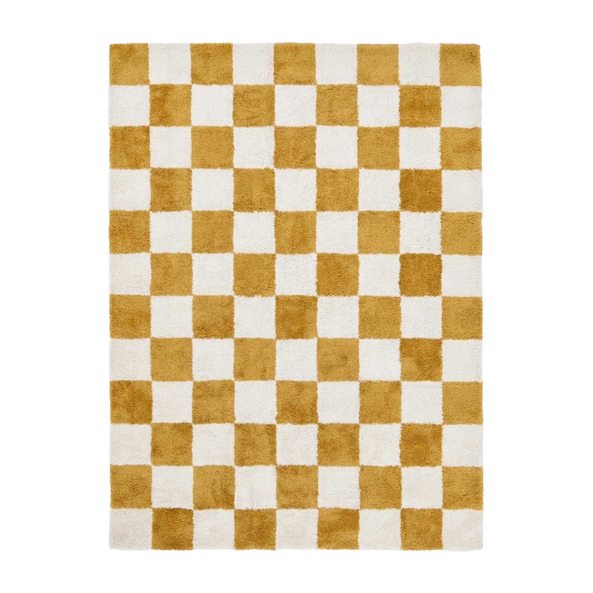 Checkerboard vloerkleed - Blox Okergeel - sfeer