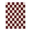 Checkerboard vloerkleed - Blox Rood - thumbnail 1