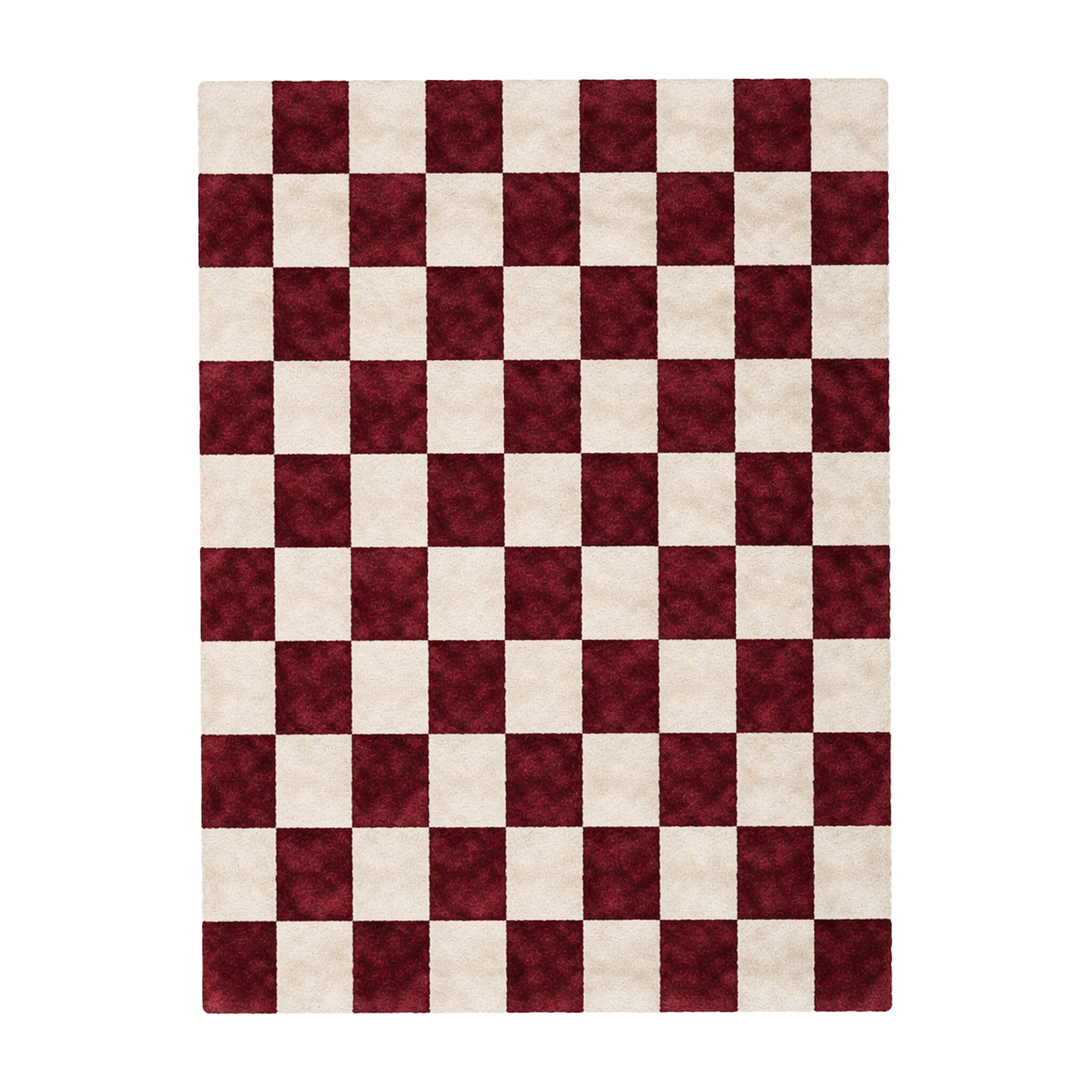 Checkerboard vloerkleed - Blox Rood - sfeer