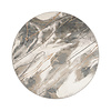 Rond wasbaar vloerkleed - Misha Lines Creme/Grijs - thumbnail 1