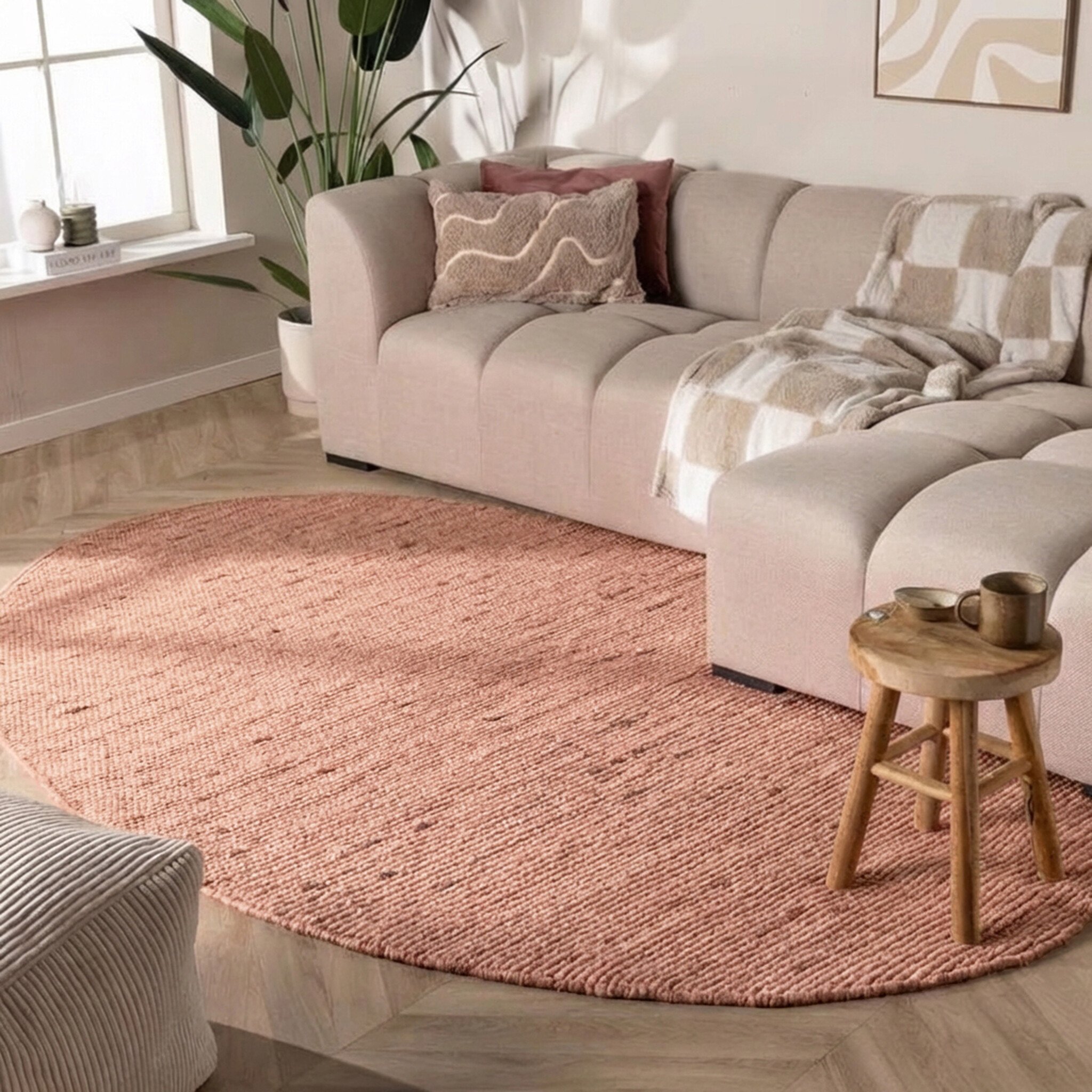 Wollen organisch vloerkleed - Feline Terracotta