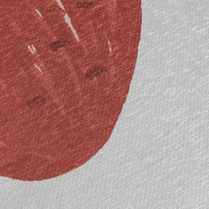 Wasbaar kindervloerkleed - Mick Aarbei Rood