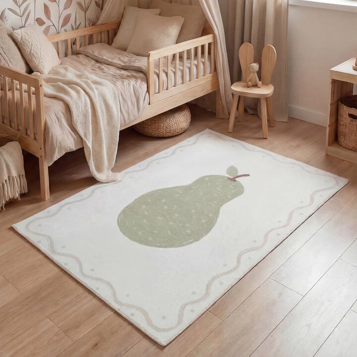 Wasbaar kindervloerkleed - Mick Peer Groen