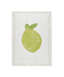 Wasbaar kindervloerkleed - Mick Limoen Groen