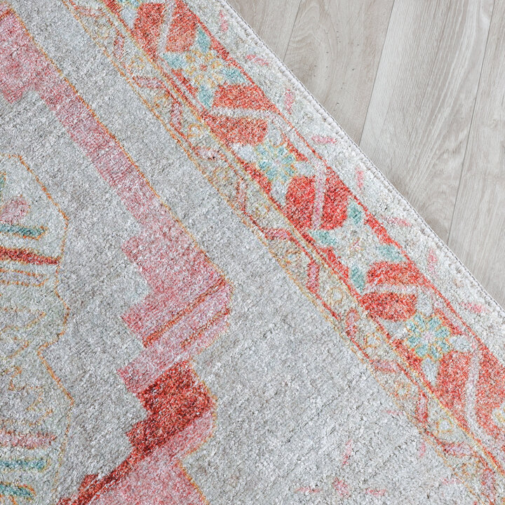 Vintage vloerkleed - Matteo Medaillon Terra/Beige