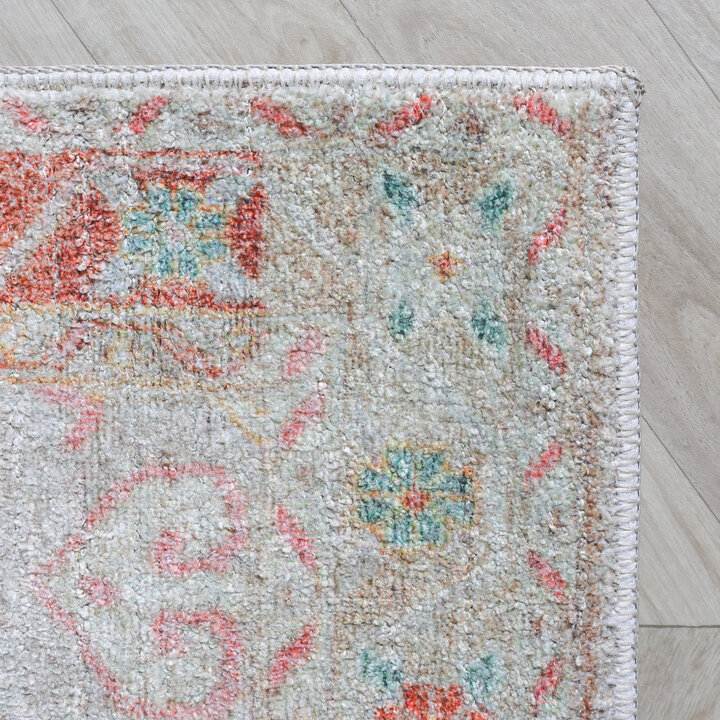 Vintage vloerkleed - Matteo Medaillon Terra/Beige