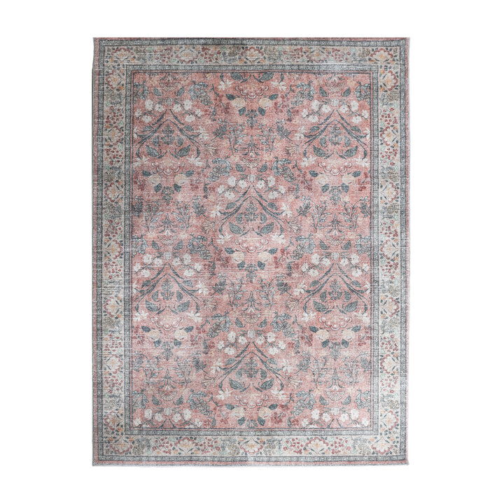 Vintage vloerkleed - Matteo Floral Terra/Beige