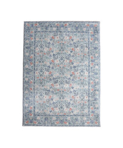 Vintage vloerkleed - Matteo Floral Blauw/Beige