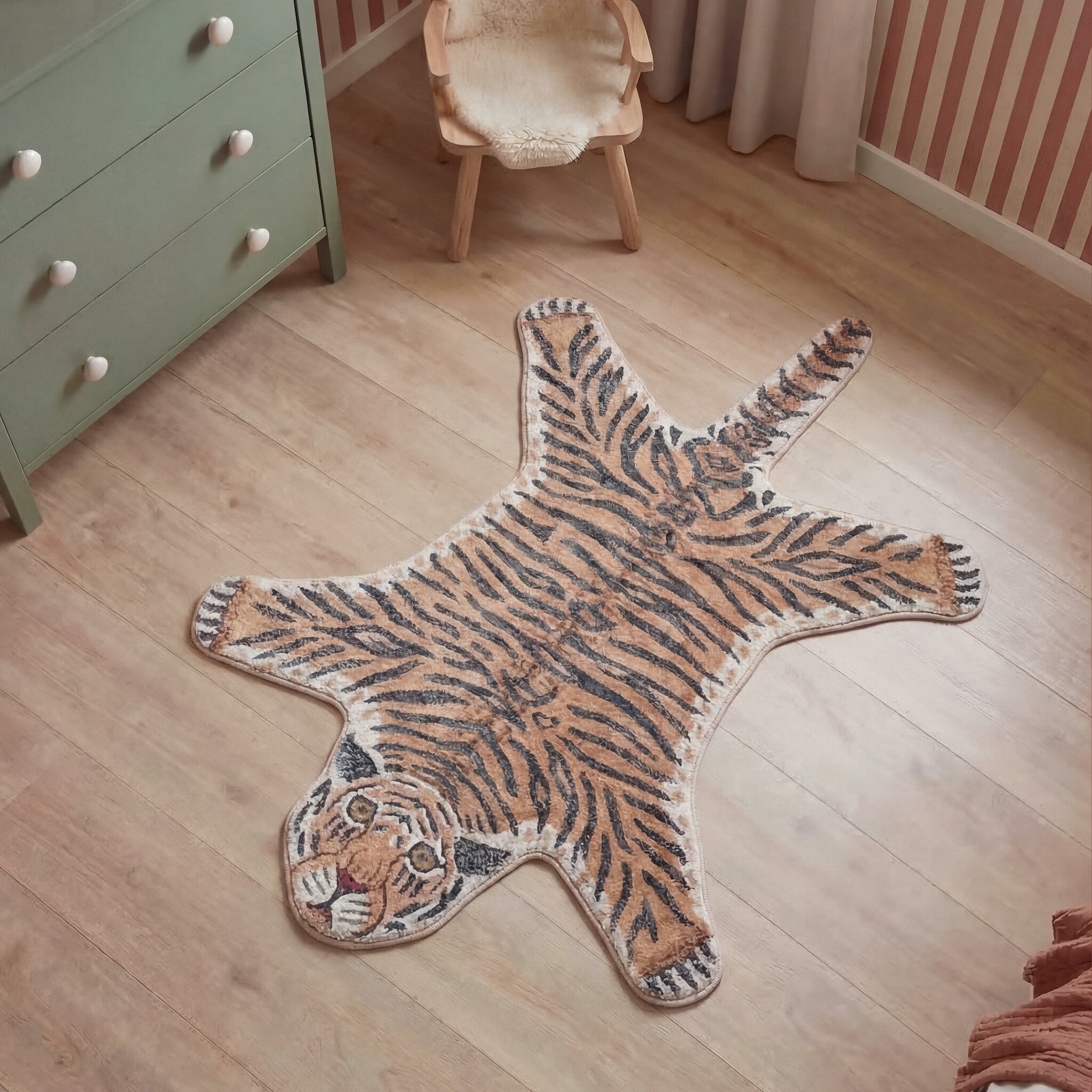 Wasbaar kindervloerkleed - Wild Tijger