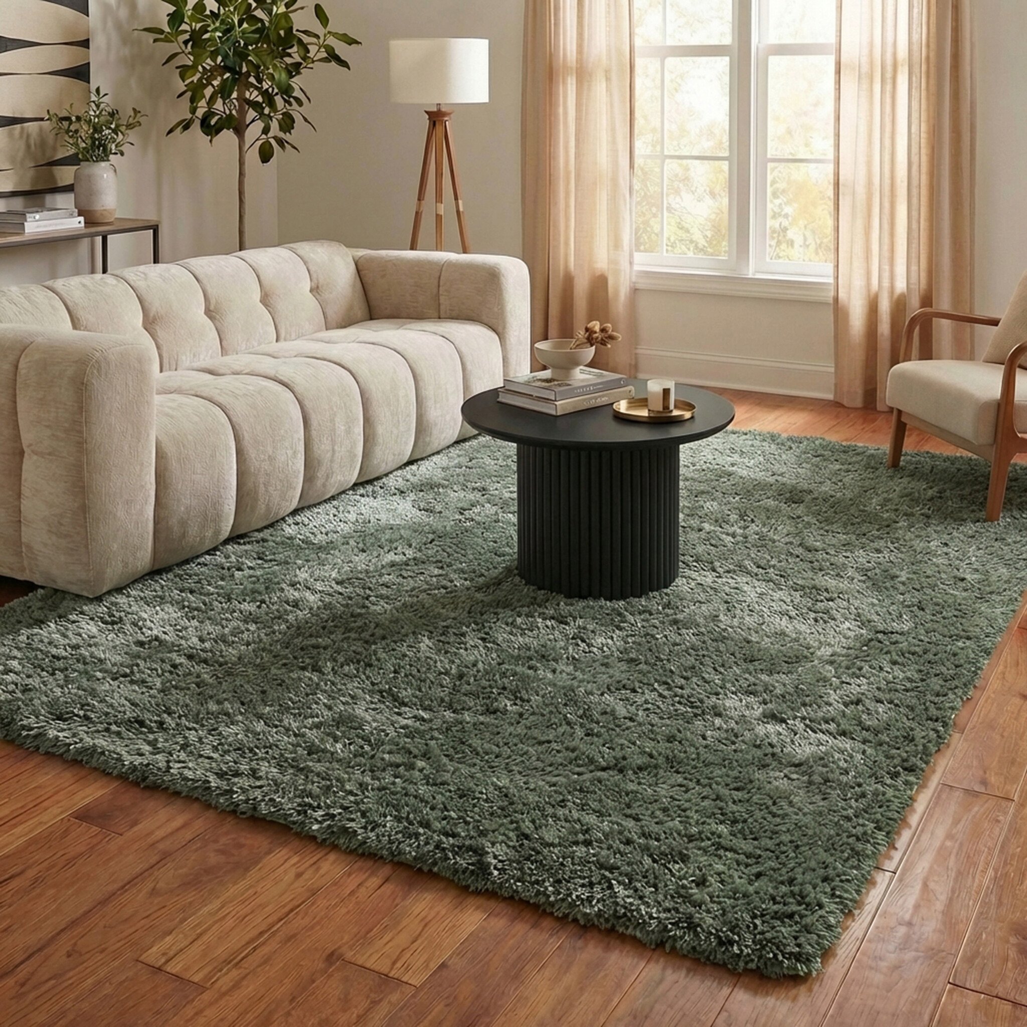 Shaggy vloerkleed - Blaze Groen