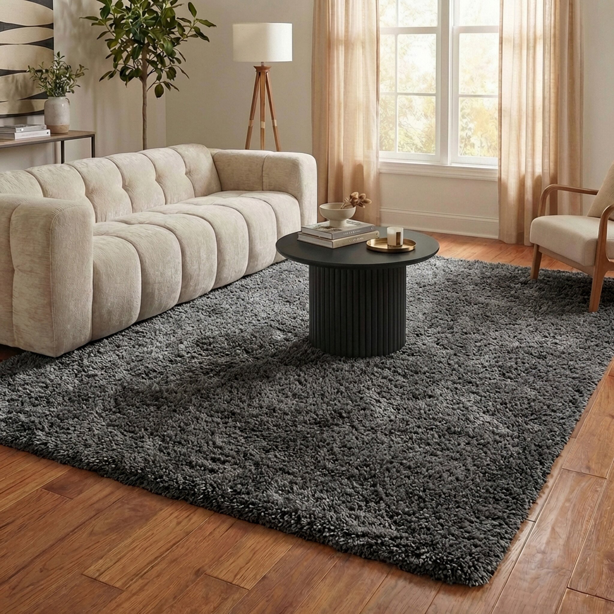 Shaggy vloerkleed - Blaze Grijs