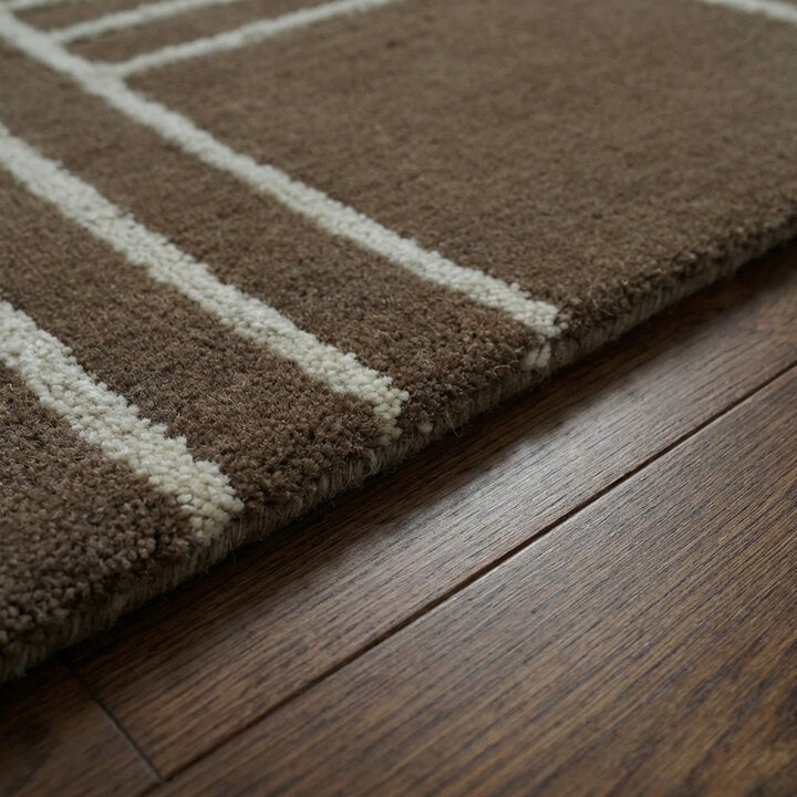 Wollen vloerkleed - Harvey Lines Groen