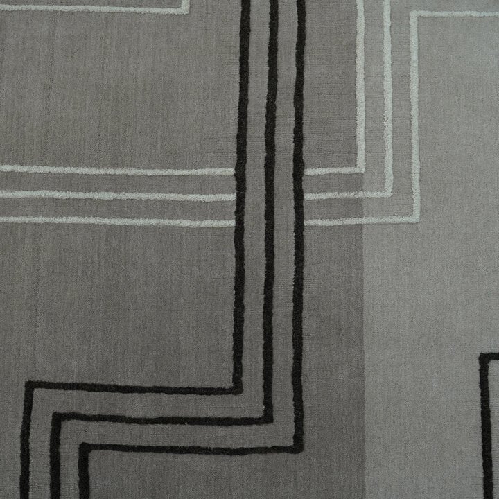 Wollen vloerkleed - Harvey Lines Grijs
