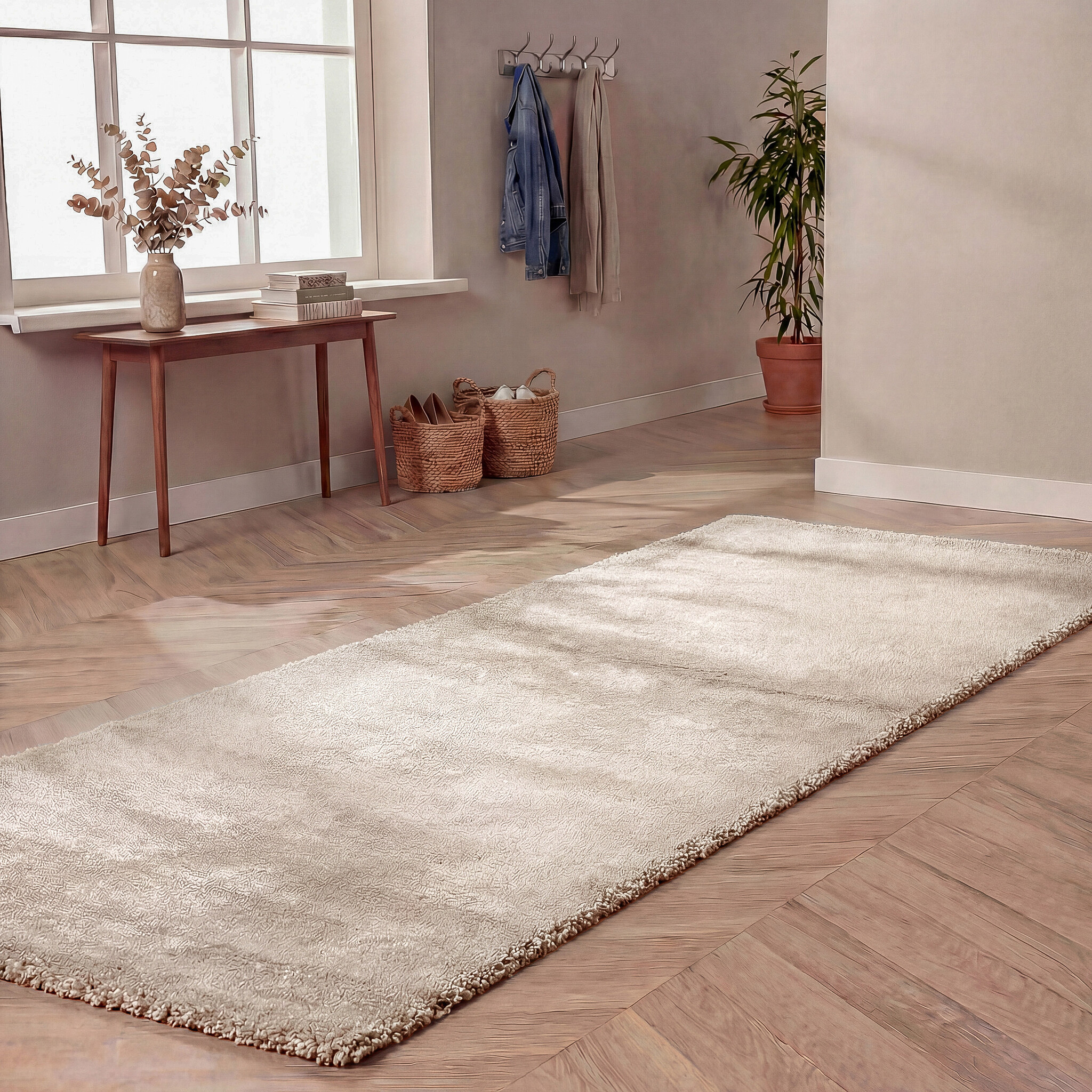 Wasbare loper - Clean Creme